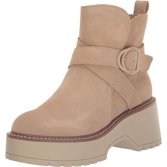 Blondo Shoes - Blondo Women's Giovanni Waterproof Platform Boots Size 9 1/2‎ Sand Suede